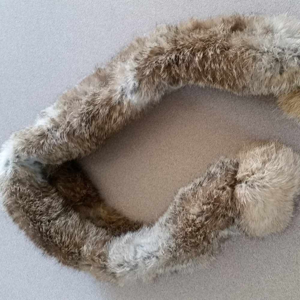 Rex Rabbit fur choker scarf thing